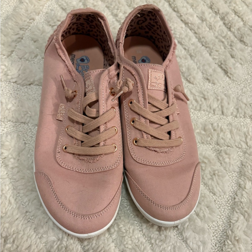 Pink Bob’s slip on tennis shoes, size 9.5